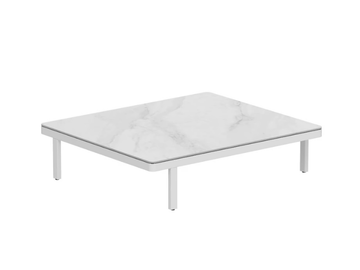 ALURA LOUNGE - Rectangular powder coated aluminium garden side table by Royal Botania - view 2